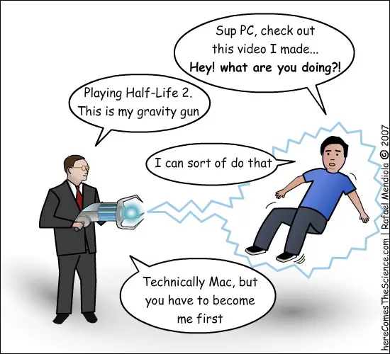 Mac vs pc cartoon